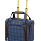 LONDON FOG Brentwood II 15" 2-Wheel Under The Seat Bag, Blue, Carry Inch, Blue, Carry-On 15-Inch, Brentwood Ii 15" 2-Wheel Under The Seat Bag