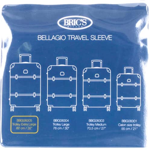 Bric's Protective Bellagio 2.0 32 Inch XLarge Spinner Recessed Suitcase Cover, Clear