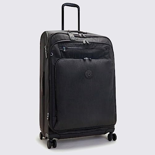 Kipling New YOURI Spin L, Large Expandable Spinner, 76cm, 100 L, Black Noir