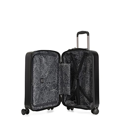 Kipling CURIOSITY S, Small Hardshell Suitcase 4 Wheels 360°, 55 cm, 44 L, Black Noir