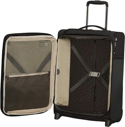 Samsonite Airea - Spinner S Expandable, Carry-on Luggage, 55 cm, 38/43.5 L, Black (Black)