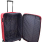 House Of Leather Medium Size Suitcase Four Wheel Expandable Luggage Cosmic Red
