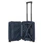 Bric's Hard-Shell Expandable Suitcase Ulisse B|Y Collection, Hand Luggage Suitcase with 4 Wheels, Resistant and Ultralight, USB Port, Integrated TSA Lock, Dimensions 37x55x23/27, Ocean Blue