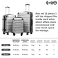 COOLIFE Hard Shell Suitcase with TSA Lock and 4 Spinner Wheels Lightweight 2 Year Warranty Durable (Turquoise Green, 3 Pcs Set)