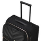 Ted Baker Luggage Albany ECO Collection, Lightweight 4 Wheel Spinner Suitcase with Gold Hardware, Medium, Black