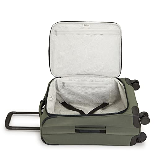 Kipling New YOURI Spin S, Small Cabin Size Spinner, 58cm, 33 L, Green Moss