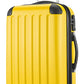 HAUPTSTADTKOFFER - Spree - Set of 3 Hard-side Luggages Glossy Suitcase Hardside Spinner Trolley Expandable (S, M & L) TSA, Yellow