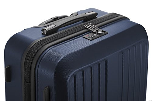 HAUPTSTADTKOFFER - X-Berg - Luggage Suitcase Hardside Spinner Trolley 4 Wheel Expandable, TSA, 75 cm, Darkblue mat