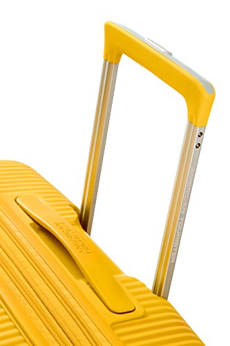 American Tourister - Soundbox Spinner Expandable, 77cm, 97/110 L - 4.2 KG, Yellow (Golden Yellow)