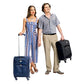 Flight Knight Lightweight 4 Wheel 800D Soft Case Suitcases Maximum Size for Virgin Atlantic, Delta Airlines Cabin Carry On Hand Luggage Approved for 67 Airlines Including easyJet, BA & Many More!