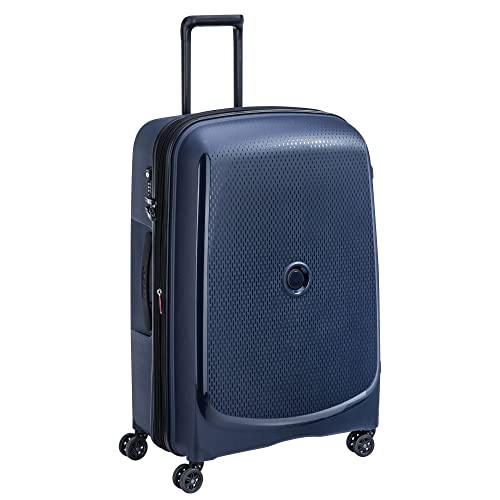 DELSEY PARIS - BELMONT PLUS - Large Rigid Suitcase extendable - 76x52x34 cm - 110 liters - L - Blue