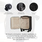 ANTLER - Cabin Suitcase - Brixham Luggage - 55x35x20 Cabin Luggage, Black - Lightweight Suitcase for Travel & Holidays - Carry On Suitcase with 4 Wheels, Expandable Zip, Pockets - TSA Approved Locks