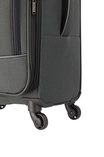 paklite 4-wheel carry-on soft luggage suitcase cabin size S, TSA lock, DERBY luggage series: stylish trolley in two-tone look, 55cm, 41 litres