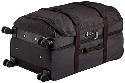 Kipling SPONTANEOUS L, Large 4-Wheeled 360° Suitcase with Elastic Straps, TSA Lock, 78 cm, 101 L, Black Noir