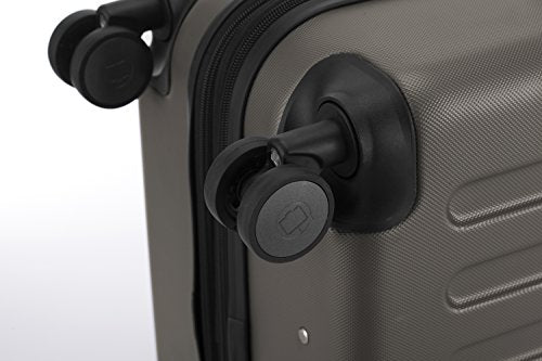 HAUPTSTADTKOFFER Spree - Hartschalen-Koffer Koffer Trolley Rollkoffer Reisekoffer, TSA, Hand Luggage, 75 cm, 128 liters, Black (Graphite)
