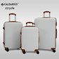 CALDARIUS Suitcase Medium Size| Hard Shell | Lightweight | 4 Dual Spinner Wheels | Trolley Luggage Suitcase | Medium 24" Hold Check in Luggage | Combination Lock, (White, Medium 24'')