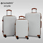 CALDARIUS Suitcase Large & Cabin Bag | Suitcase Set | Combination Lock | Travel Bag | Dual Spinner Wheels | Luggage | Lightweight | Hard Shell | Carry-ons | (White, Cabin 20'' + Large 28'')