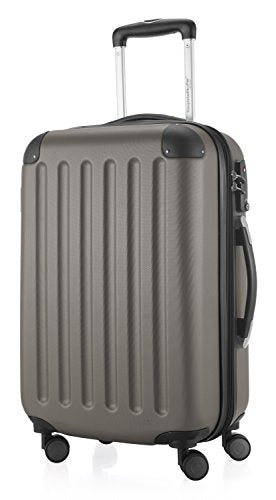 HAUPTSTADTKOFFER Spree - Hartschalen-Koffer Koffer Trolley Rollkoffer Reisekoffer, TSA, Hand Luggage, 75 cm, 128 liters, Black (Graphite)