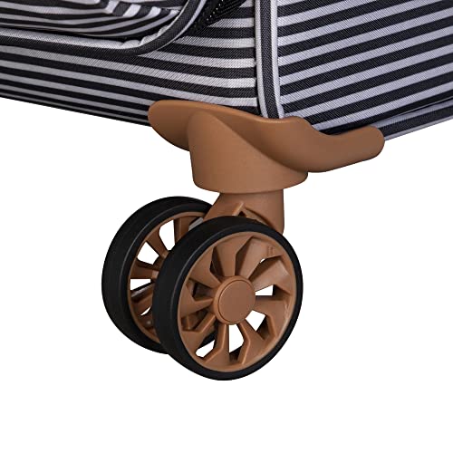 it luggage Beach Stripes 22" Softside Carry-on 8 Wheel Spinner, Black/Grey, 22", Beach Stripes 22" Softside Carry-on 8 Wheel Spinner