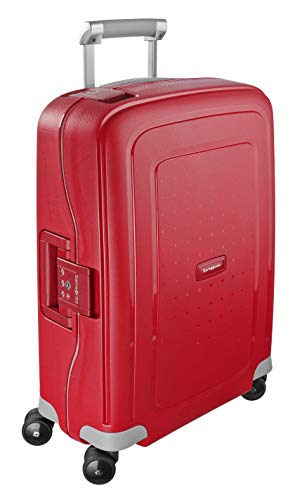 Samsonite S'Cure - Spinner S Hand Luggage, 55 cm, 34 L, Red (Crimson Red)