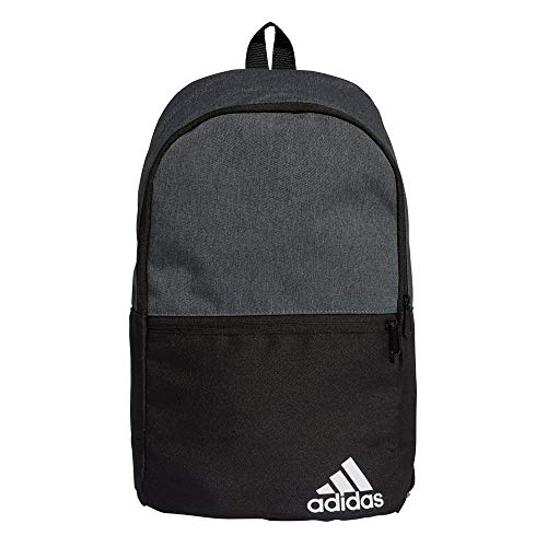adidas Unisex's Daily BP II Sports Backpack, Dark Grey Heather/Black/White, NS