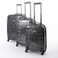 JCB - Loadall Hard Shell Suitcase Set - Includes 20", 24" & 28" - Built-in TSA Suitcase Locks, 360 Spinner Wheels - ABS Polycarbonate Hard Shell - Flight Case - Luggage Bags for Travel - Black