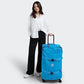 Kipling Spontaneous L, Large 4-Wheeled 360° Suitcase with Elastic Straps, TSA Lock, 78 cm, 101 L, Eager Blue