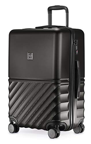 Hauptstadtkoffer Boxi - Hartschalen-Koffer Koffer Trolley Rollkoffer Reisekoffer 4 Rollen, TSA, Hand Luggage 75 Centimeters 108 Black (Schwarz)