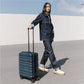 ANTLER - Cabin Suitcase - Clifton Luggage - Size Cabin, Navy - 20x40x55, Lightweight Suitcase for Travel & Holidays - Spinner Carry On Suitcase with 4 Wheels & Twist Grip Handle - TSA Approved Locks