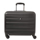 Aerolite Hard Shell Rolling Padded Laptop Case Bag on 4 Wheels - Fits up to 15.6", Overnight Trolley Business Hand Cabin Luggage Case Black