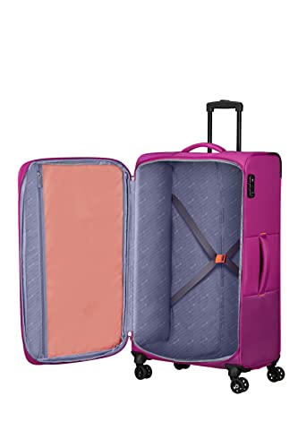 American Tourister Sun Break Suitcase Set 3 Pieces Pink (Fuchsia), Pink (Fuchsia), Standard Size, Luggage Suitcase Set