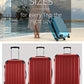 HAUPTSTADTKOFFER Spree - Hartschalen-Koffer Koffer Trolley Rollkoffer Reisekoffer, TSA, Hand Luggage, 65 cm, 82 liters, Red (Rot)