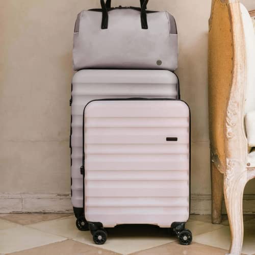 ANTLER - Cabin Suitcase - Clifton Luggage - Size Cabin, Taupe - 20x40x55, Lightweight Suitcase for Travel & Holidays - Spinner Carry On Suitcase with 4 Wheels & Twist Grip Handle - TSA Approved Locks