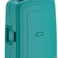 Samsonite S'Cure - Spinner S Hand Luggage, 55 cm, 34 L, Blue (Aqua Blue)
