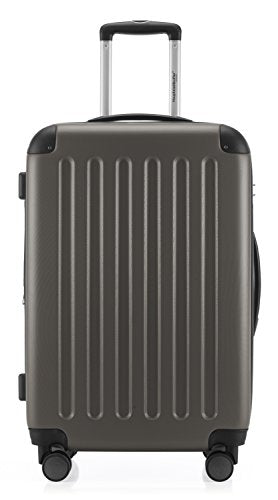HAUPTSTADTKOFFER Spree - Hartschalen-Koffer Koffer Trolley Rollkoffer Reisekoffer, TSA, Hand Luggage, 75 cm, 128 liters, Black (Graphite)
