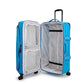 Kipling Spontaneous L, Large 4-Wheeled 360° Suitcase with Elastic Straps, TSA Lock, 78 cm, 101 L, Eager Blue