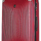 ATX Luggage Extra Large Suitcase Super Lightweight Durable ABS Hard Shell Suitcase with 4 Dual Spinner Wheels and Built-in TSA Lock (Cherry Red, 32Inches, 132Liter)