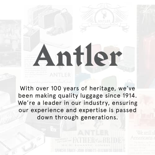 ANTLER - Set of 3 Suitcases - Clifton Luggage - Black - Cabin,Medium,Large - Strenght Lightweight Suitcase for Travel - Luggage with 4 Wheels, Expandable Zip, Twist Grip Handle - TSA Approved Locks