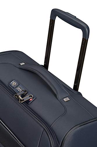 Samsonite Airea - Spinner S Expandable, Carry-on Luggage, 55 cm, 38/43.5 L, Blue (Dark Blue)