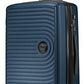 Hauptstadtkoffer MITTE - Large Check-in Trolley, Hard Shell Suitcase with Extension, TSA, 76 cm, 130 L, Burgundy & Mitte - Hard-Shell Suitcase Hand Luggage 53 x 35.5 x 21.5 Light, Dark Blue