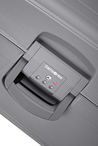 Samsonite S'Cure - Spinner S Hand Luggage, 55 cm, 34 L, Silver (Silver)
