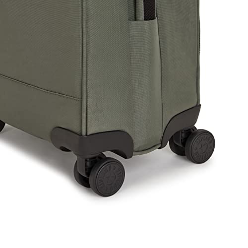 Kipling New YOURI Spin S, Small Cabin Size Spinner, 58cm, 33 L, Green Moss