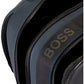 BOSS Mens Pod Backpack Double-Compartment Backpack in Faux Leather with Logo Patch Size One Size