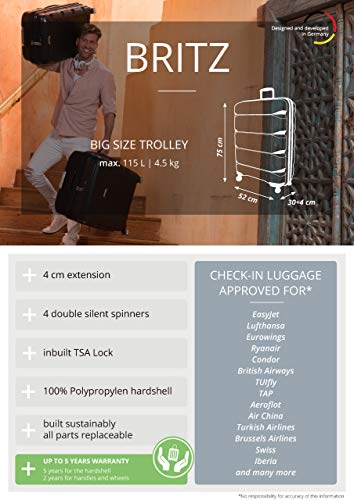 Hauptstadtkoffer Luggage- Suitcase, Großer Koffer, Schwarz