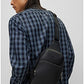 BOSS Mens Crosstown Monostr mp Grained Italian-Leather Mono-Strap Backpack with Embossed Logo Size One Size