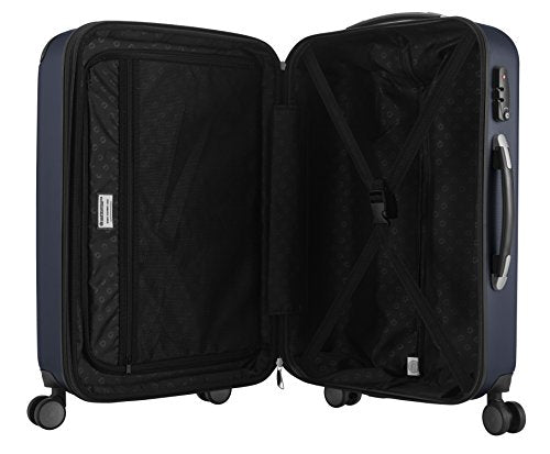 HAUPTSTADTKOFFER - Spree - Luggage Suitcase Hardside Spinner Trolley Expandable. 65 cm, TSA, Darkblue