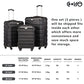 COOLIFE Suitcase Trolley Carry On Hand Cabin Luggage Hard Shell Travel Bag Lightweight with TSA Lock and 2 Year Warranty Durable 4 Spinner Wheels (Apple Green, S(56cm 38L))
