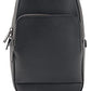 BOSS Mens Crosstown Monostr mp Grained Italian-Leather Mono-Strap Backpack with Embossed Logo Size One Size