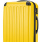 HAUPTSTADTKOFFER - Spree - Set of 3 Hard-side Luggages Glossy Suitcase Hardside Spinner Trolley Expandable (S, M & L) TSA, Yellow