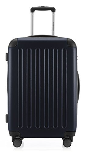 HAUPTSTADTKOFFER - Spree - Luggage Suitcase Hardside Spinner Trolley Expandable. 65 cm, TSA, Darkblue